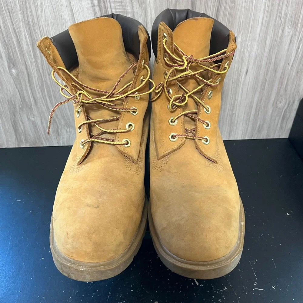 Mens Timberland 6-Inch Premium Wheat Waterproof Boot Size- 13